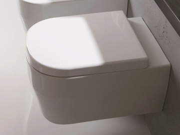 TUTTO EVO - Wall-hung rimless Vitreous China toilet by Olympia Ceramica - view 3